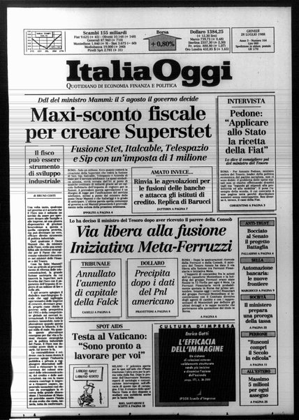 Italia oggi : quotidiano di economia finanza e politica